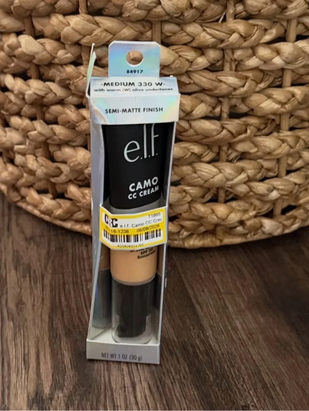 Camo CC Cream - 330 W Medium - 1.05oz: SPF 30, Full Coverage, vegan. new